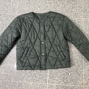 Lilla P Green Quilted Puffer Jacket